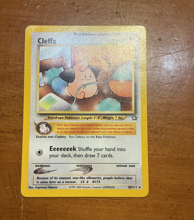 Pokemon Cleffa 20/111 Neo Genesis Regular HP