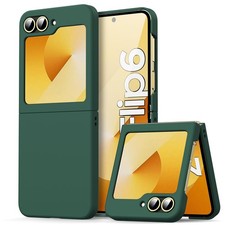 Samsung Galaxy Z Flip6 Dark Green Slim Silicone Phone Case for Z Flip 6