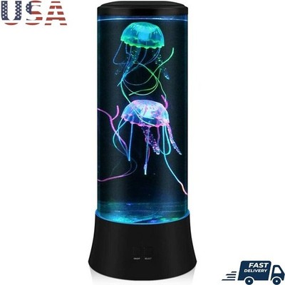 Deluxe Jellyfish Lamp Ocean Projector LED Mood Light Tank Aquarium Kids New