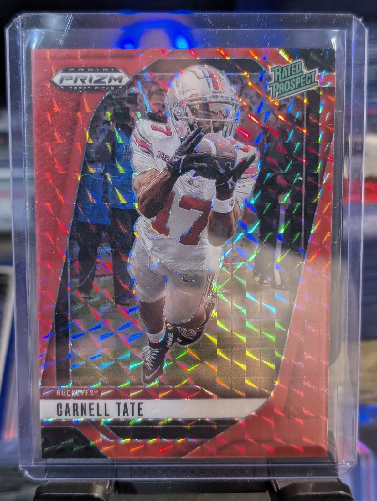 2025 Prizm Draft Picks #68 Carnell Tate Red Finite /125 Buckeyes - COLOR MATCH