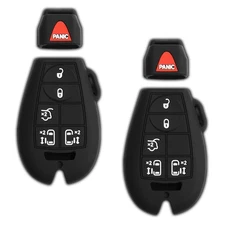 2 Key Fob Remote 6b Skin Case for Jeep Dodge Chrysler IYZ-C01C M3N5WY783X