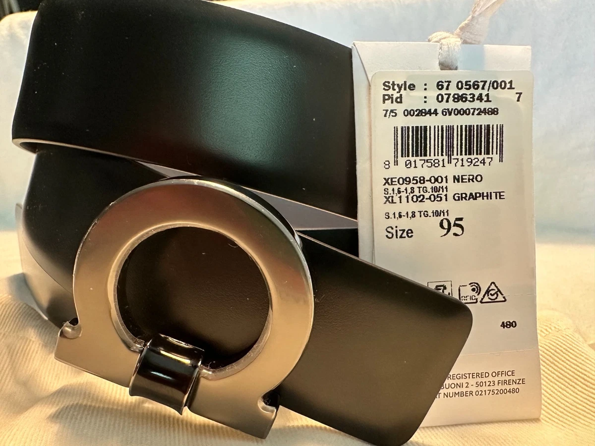 Salvatore Ferragamo Leather Black Belts for Men for sale | eBay display picture 1