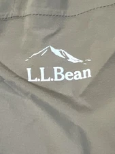 L.L. Bean Khaki Jacket With Hood Green Size  With TEK Prima Loft Waterproof