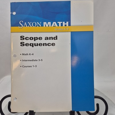 Saxon Math K-8 Scope and Sequence