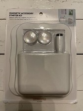 U Brands Magnetic Modern Scallop Accessory Locker Kit - White New in Packaging