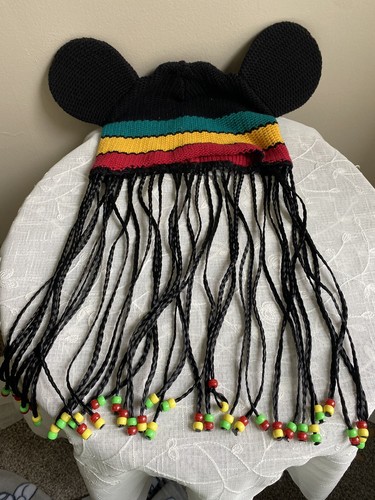 DISNEY MICKEY MOUSE EARS HAT RASTA 
