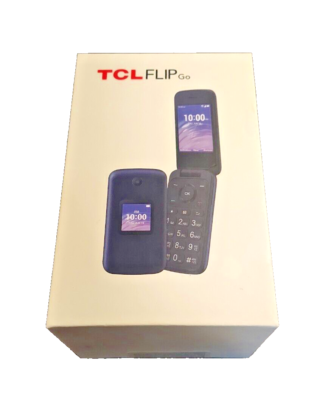 METRO by T-Mobile TCL 4058W Go Flip Phone, Blue, Large Buttons