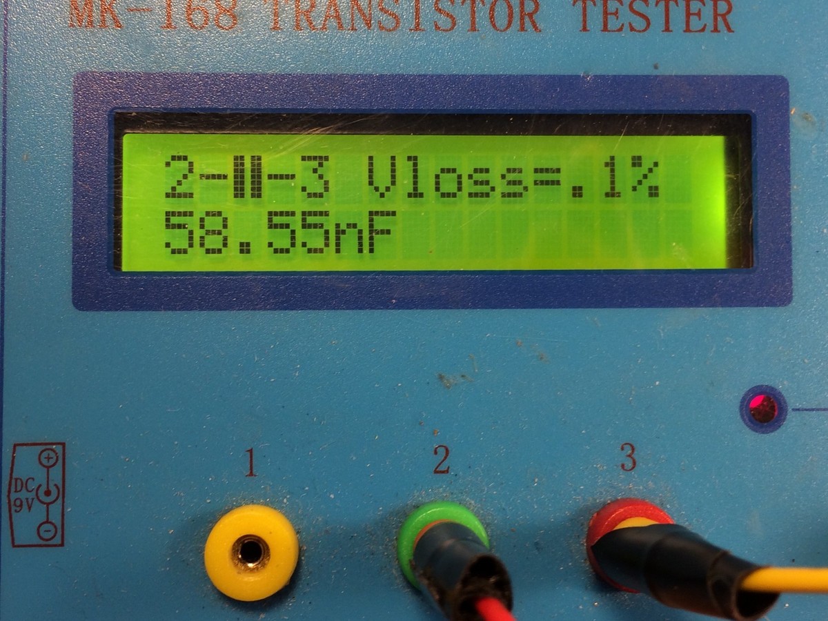 Vintage ITW Navy Blue Drop .22 uf 600v Tube Amp Capacitor Guaranteed