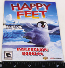 Authentic Happy Feet Movie Playstation 2 PS2 Game Manual Only