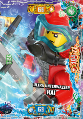 LEGO Ninjago Serie 7 Nr.18 - Ultra Unterwasser Kai - Ultra Karte