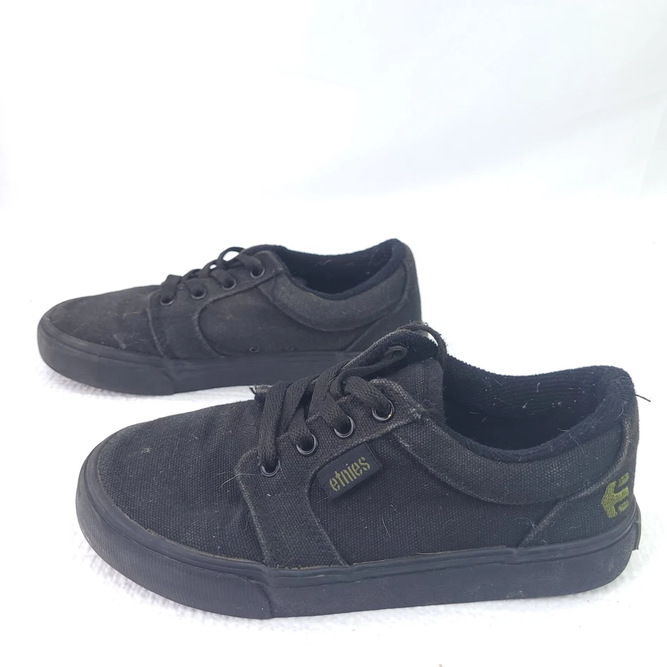 Etnies Youth Skate Shoes Kids Black Lace Up Athletic Sneakers Boys Size 13 - Image 3 of 4