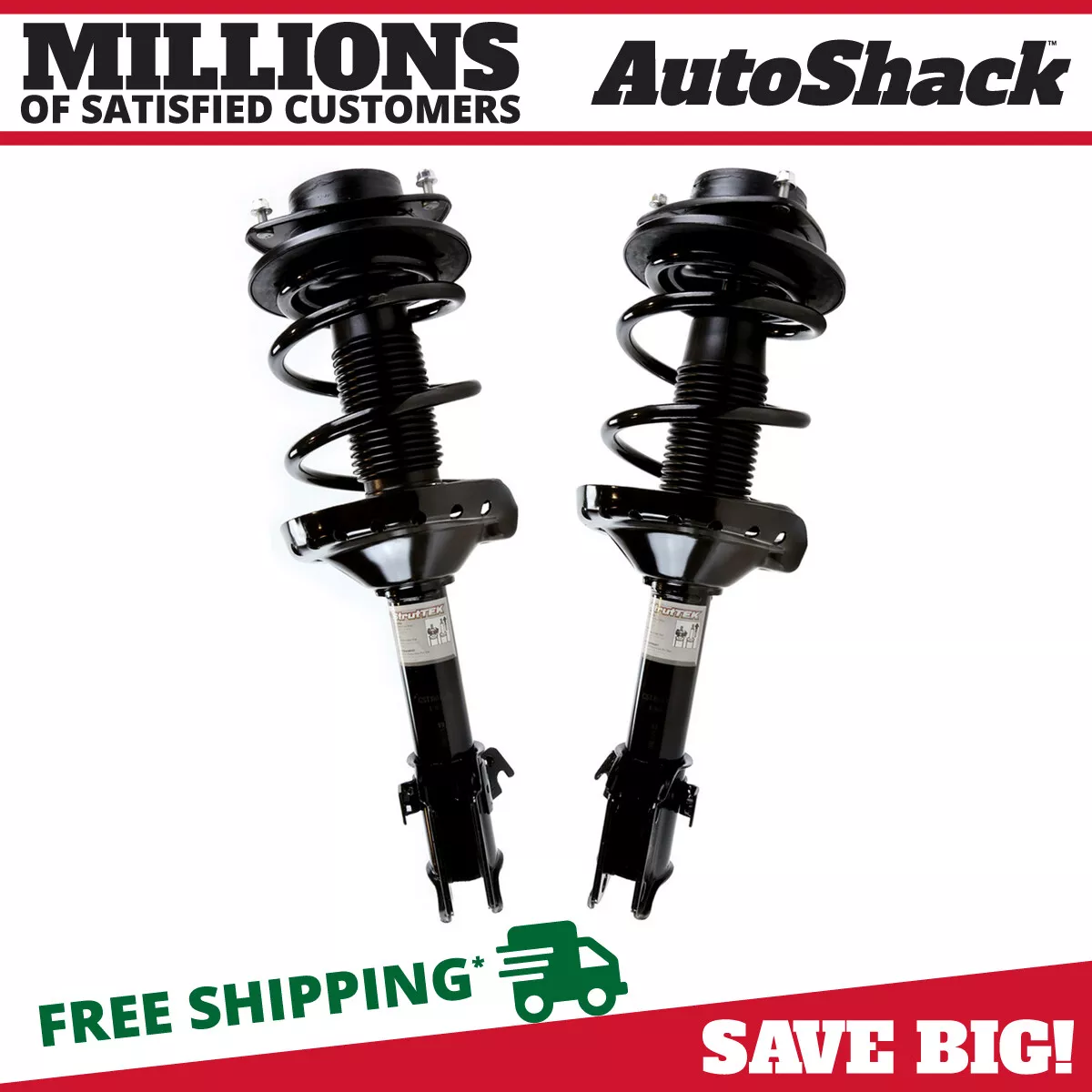 Front Complete Struts Coil Springs Pair 2 for 2005 2009 Subaru