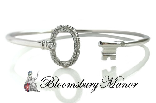 Keys Wire Bracelet in 18k White Gold 