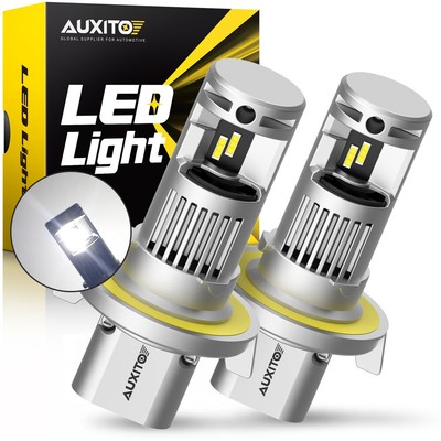 2X AUXITO H13 LED Headlight Bulbs Conversion Kit Hi/Lo Beam 6000K White Q16 EAW