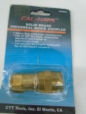 Cal-Hawk solid brass universal quick  coupler model AZQCU