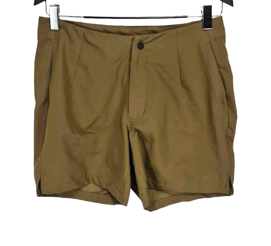 THE NORTH FACE Womens Olive Green Stretch Shorts Size 10 Mid Rise 64P