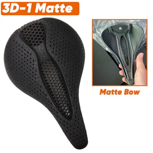 BUCKLOS 3D Printed Bike Cycling Saddle Seat Carbon Rail MTB Road Bicycle Cushion - Picture 3 of 23