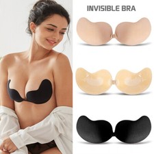 Silicone Self Adhesive Stick On Gel Push Up Strapless Invisible Bra Backless US