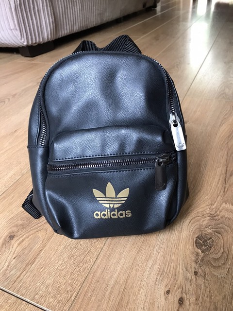 adidas originals sport backpack black gold