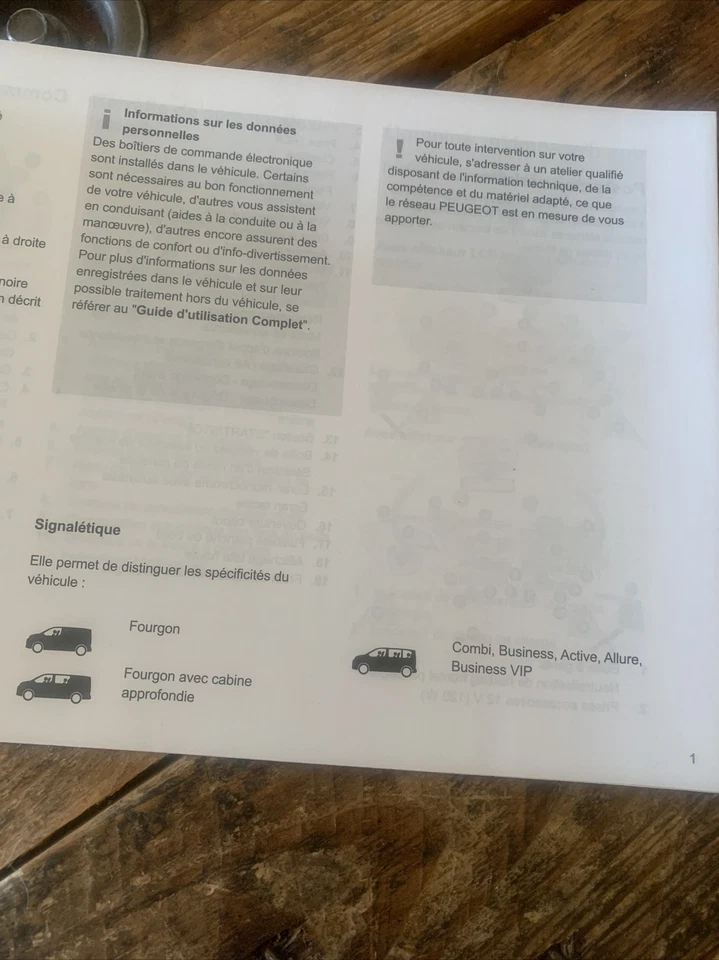 Livret De Bienvenue D Utilisation Peugeot Expert Traveller - Photo 2/4