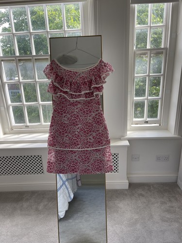 Alexis Mini Pink Lace Dress (S/M) RRP 