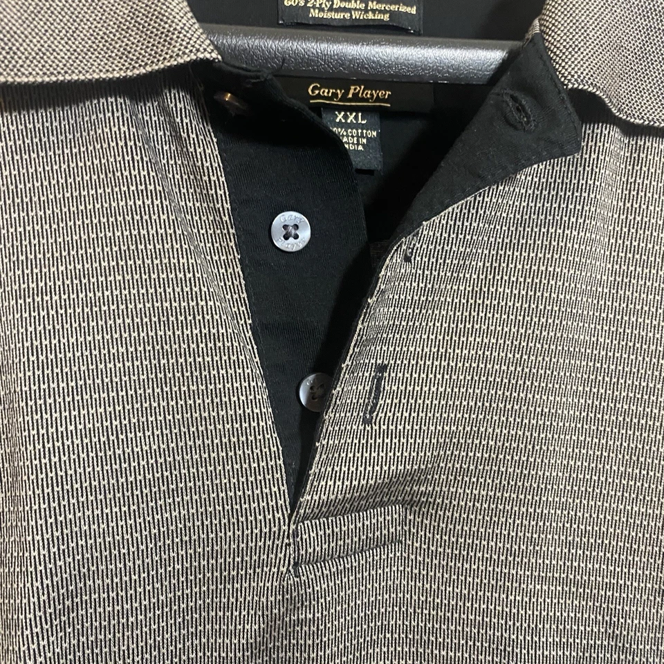 GARY PLAYER 吸湿排汗 3 按钮 Polo 高尔夫衬衫短袖男式 XL — 第 4/4 张图片