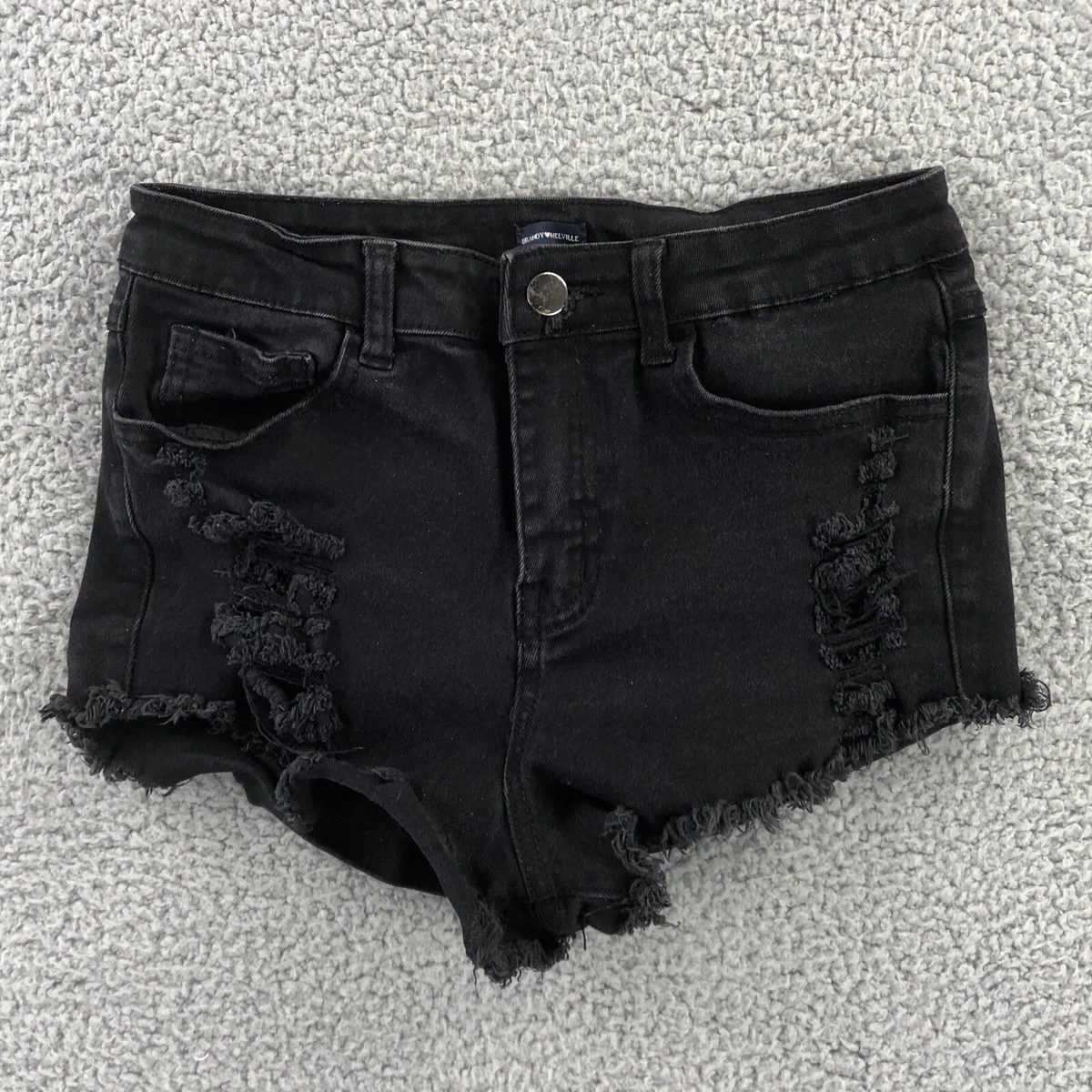 Brandy melville black sales denim shorts