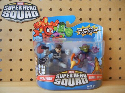 Marvel Super Hero Squad RARE SEALED Wave 10: NICK FURY & SKRULL