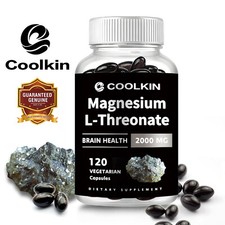 Magnesium L-Threonate 2000mg - Boosts Brain Health, Memory and Focus, Cognition