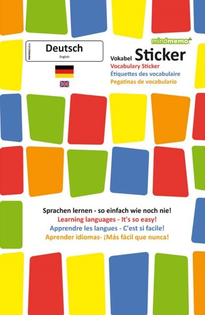 Thumbnail - Mindmemo Vokabel Sticker - Grundwortschatz Deutsch (daf) / Englisch -