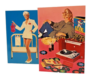 1984 Vintage Bette Midler Greeting Cards - Get Well and Keeping in Touch - NEW