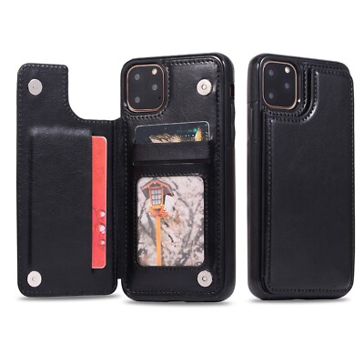Magnetic Leather Wallet Shockproof Case For iPhone 14 15 Plus PRO MAX US Stock