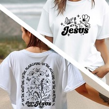 Jesus Floral Shirt There Was Jesus Bible Verse Shirt Christian Tee