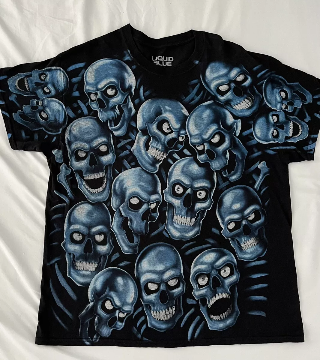 Liquid blue skull pile clearance supreme