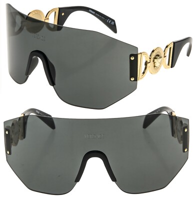 Versace Mask Black Sunglasses VERSACE - Mask Sunglasses Versace main image 4