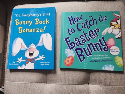 PJ Funny Bunny 2 IN 1 Bunny Book Bonanza ! AND How to Catch the
