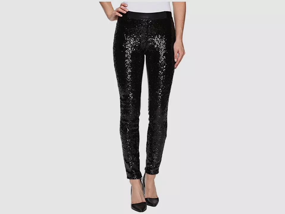 Black sequin jeans hot sale