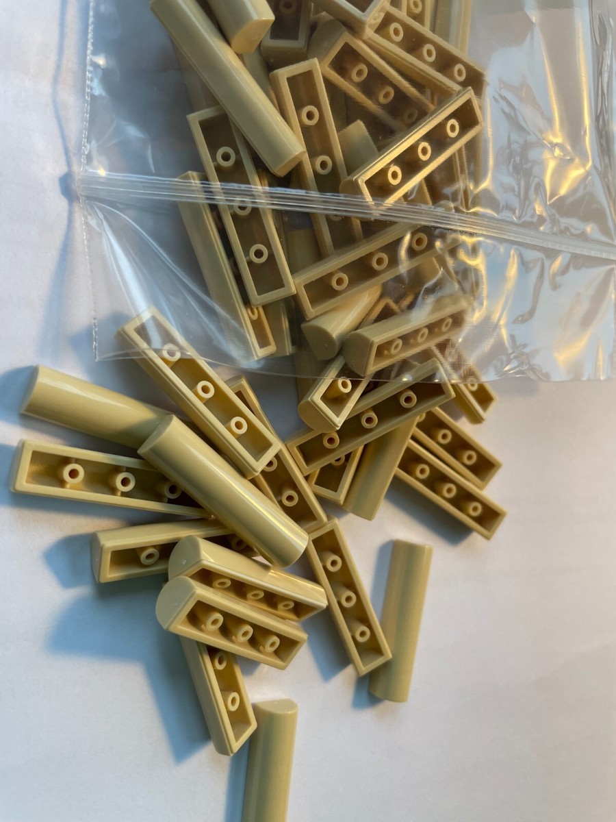 LEGO- NEW-79756-TAN-SLOPE CURVED 1 X 4 X 2/3 DOUBLE -15 PIECES | eBay