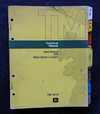 1973 JOHN DEERE JD 170 SKID-STEER LOADER TRACTOR TECHNICAL SERVICE REPAIR MANUAL