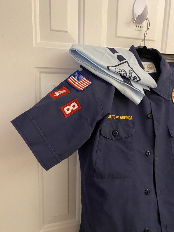 Cub Boy Scouts Of America Size Medium Blue Complete Zip Away To Shorts