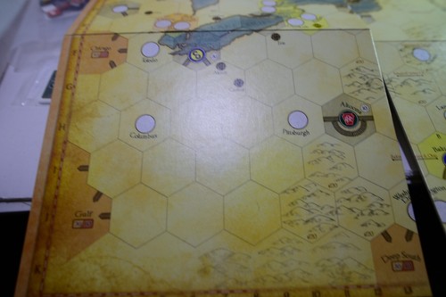 1830 Eisenbahnen und Räuberbarone, Mayfair Games gebraucht zurückgegeben in Schrumpfbox dmg - Bild 12 von 24