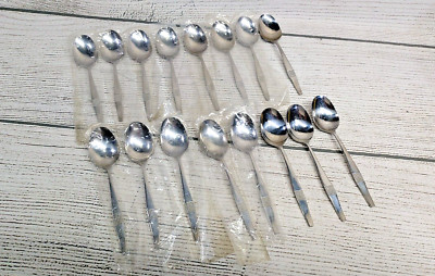 Vintage Amefa Teaspoons Flatware Set Lot of 16 Holland NOS in Bags
