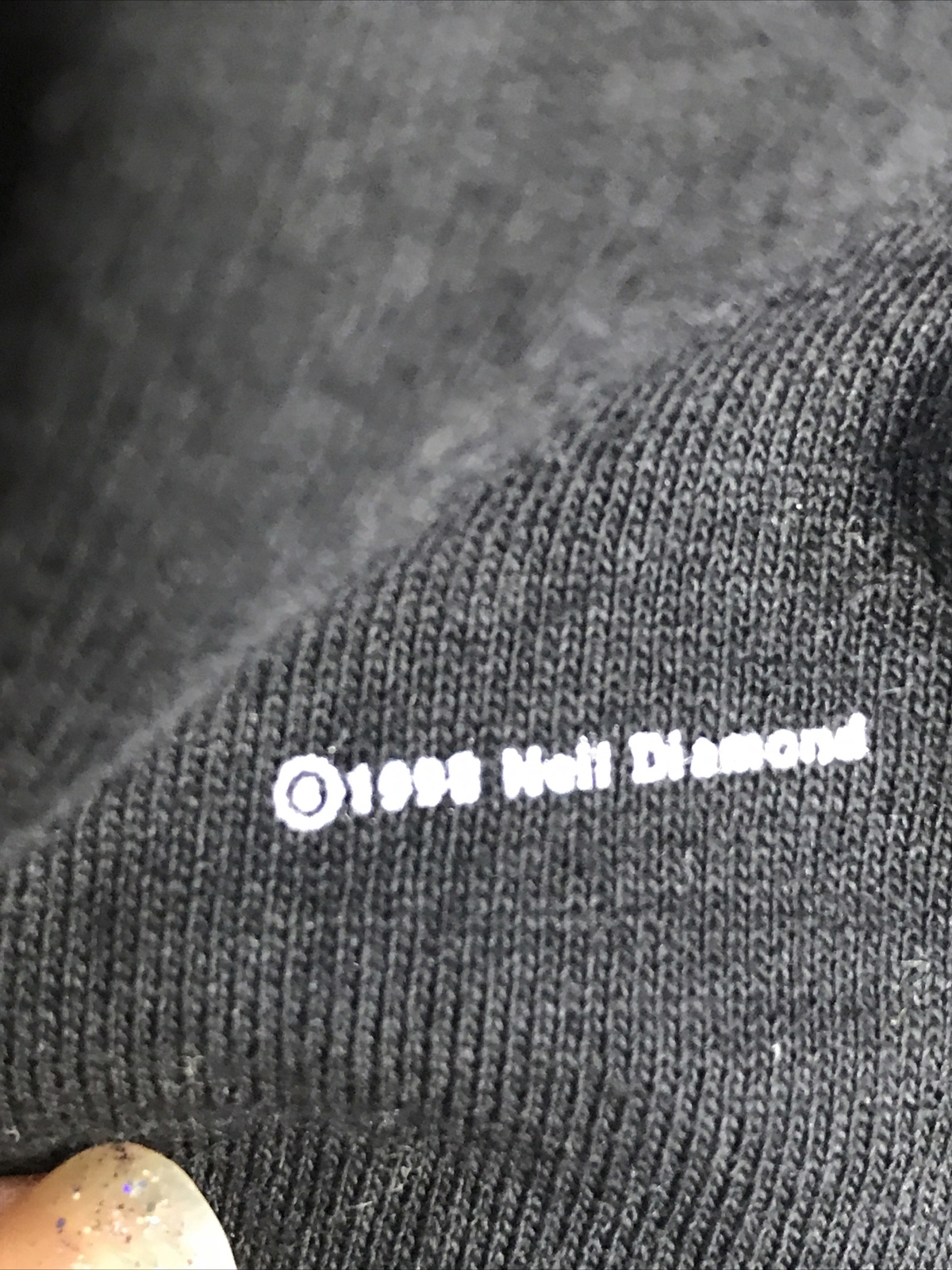 Vtg 90’s Neil Diamond Shirt Never Worn Black Concert Tour USA XL