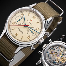 SEAGULL 1963 38mm Swan neck 2023 Sapphire Glass Chronograph Mechanical Watch