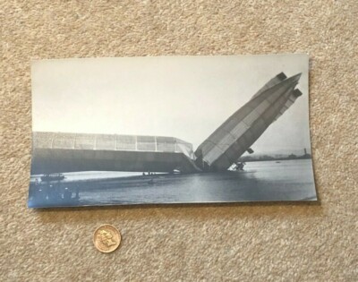 1911 Marine Luftschiff Nr.1 abgestürzt gebrochen hinten Cavendish BARROW Wolseley Motoren #Z