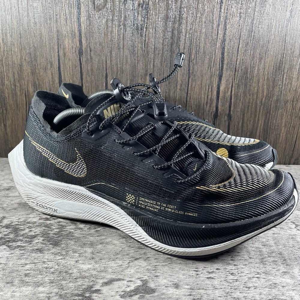 Nike ZoomX Vaporfly Next% 2 Black Gold Men’s Running Shoes Size 12.5 CU4111-001