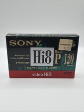 Sony Hi8 Metal Particle Hi8 Tapes - 120 min Series P6-120HMP NEW Sealed NIP