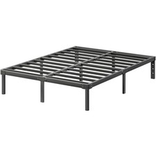 18 Inch King Size Metal Platform Bed Frame with Heavy-Duty Steel Slat Support...