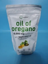 Micro Ingredients Oil of Oregano, 300 Softgel | Oregano Oil with Black Seed Oil,