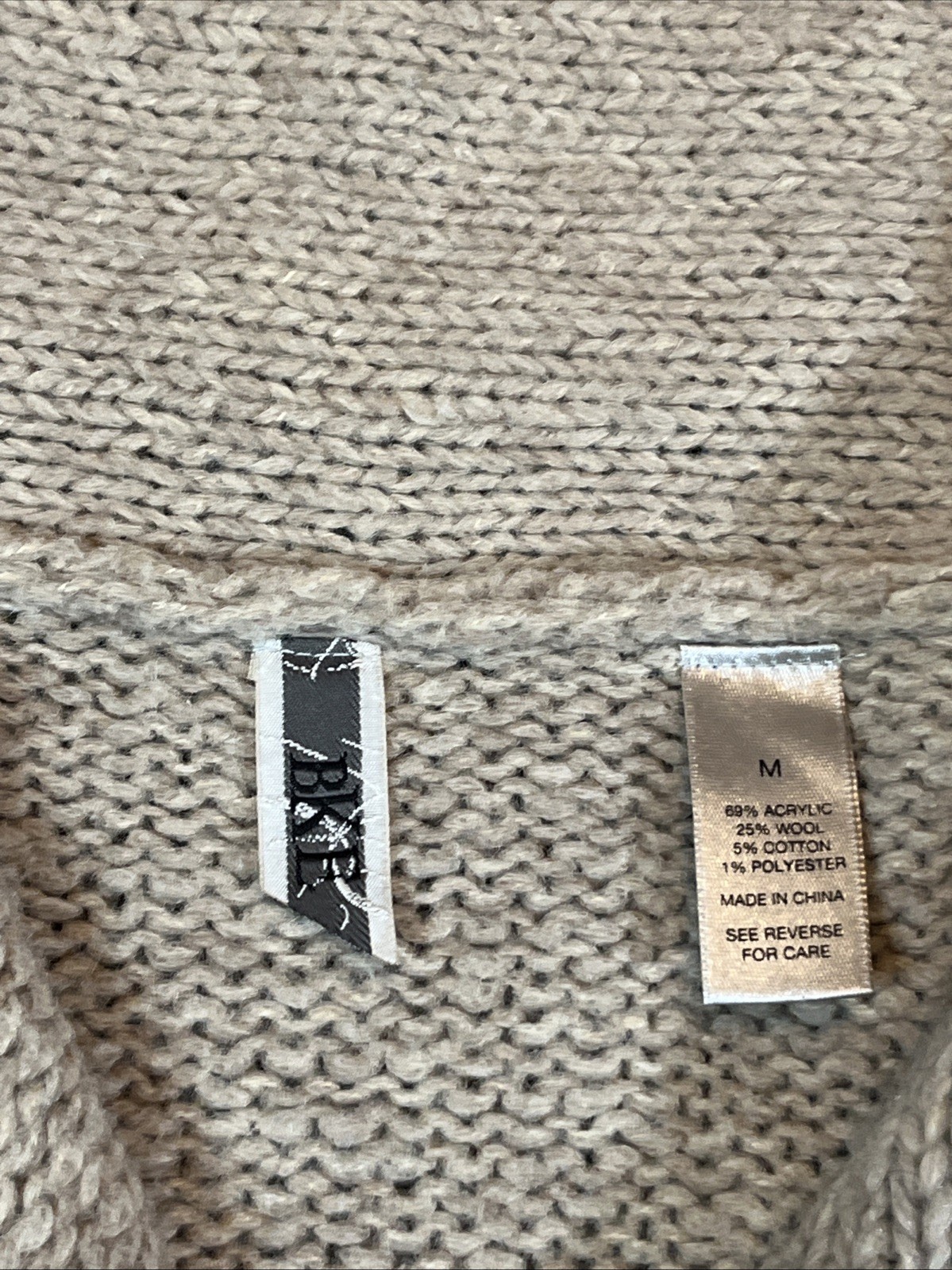 BKE Buckle Women’s Open Wool Patchwork Cardigan S… - image 2